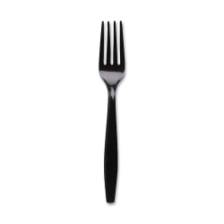 Dixie® Heavyweight Forks, Black, Carton Of 1,000 Forks