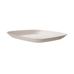 Eco-Products Vanguard Regalia Sugarcane Trays, 14", White, Pack Of 100 Trays