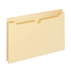 Office Depot® Brand Manila Double-Top File Jackets, 2" Expansion, Letter Size, Pack Of 25 File Jackets