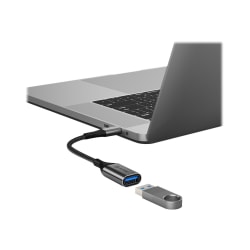 Alogic Super Ultra - USB adapter - 24 pin USB-C (M) to USB Type A (F) - USB 3.1 Gen 1 - 5.9 in - space gray