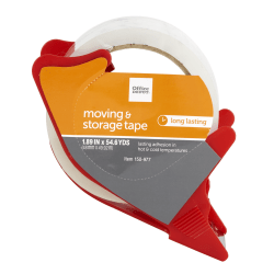 Office Depot® Brand Moving & Storage Packing Tape With Dispenser, 1.89" x 54.6 Yd., Crystal Clear