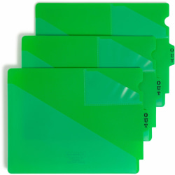 Smead End Tab Poly Out Guides - Printed Center Tab(s) - Message - OUT - Green Poly Divider - Green Poly Tab(s) - 5 / Carton