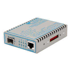 Omnitron FlexPoint GX/T - Fiber media converter - GigE - 10Base-T, 100Base-FX, 100Base-TX, 1000Base-T, 1000Base-X - RJ-45 / SFP (mini-GBIC)