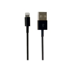 VisionTek Lightning to USB 1 Meter Cable Black (M/M) - 3.3 Ft USB lightning cable for iPhone, iPad Air, iPad Mini, iPod - Data and Power