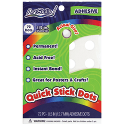 ArtSkills® Adhesive Sticky Dots, Clear, Pack of 72