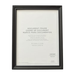 Gartner™ Studios Document Frame, 8 1/2"H x 11"W, Black