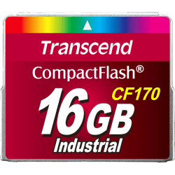 Transcend CF170 16 GB CompactFlash - 91.59 MB/s Read - 20.76 MB/s Write