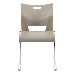 Global® Duet Stacking Chairs, Armless, 32 1/4"H x 20 1/2"W x 22 1/2"D, Latte Beige, Pack Of 4