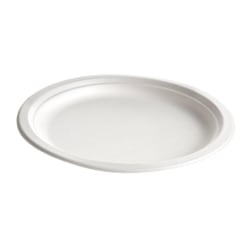 Medline Eco-Conscious Paper Plates, 9", White, Case Of 125