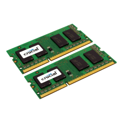 Crucial - DDR3L - kit - 16 GB: 2 x 8 GB - SO-DIMM 204-pin - 1600 MHz / PC3-12800 - CL11 - 1.35 V - unbuffered - non-ECC