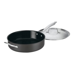 Cuisinart® GreenGourmet® 5.5 qt Saute Pan with Helper Handle & Cover, Black
