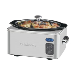 Cuisinart™ 6.5 qt Programmable Slow Cooker, Silver