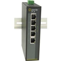 Perle IDS-105G - Industrial Ethernet Switch - 5 Ports - 10/100/1000Base-T - 2 Layer Supported - Rail-mountable, Panel-mountable, Wall Mountable - 5 Year Limited Warranty