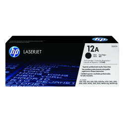HP 12A Black Toner Cartridge, Q2612A