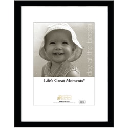 Timeless Frames® Life's Great Moments Picture Frame, 12" x 16" With Mat, Black