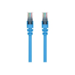 Belkin - Patch cable - RJ-45 (M) to RJ-45 (M) - 4 ft - UTP - CAT 5e - booted, snagless - blue -  - A3L79104BLUS