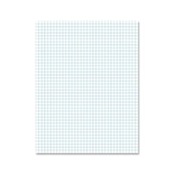 Ampad® 2-Sided Pads, 8 1/2" x 11", Quadrille Ruled, 50 Sheets, White