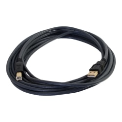 C2G 2m Ultima USB 2.0 A/B Cable (6.6ft) - USB cable - USB (M) to USB Type B (M) - USB 2.0 - 6.6 ft - molded - charcoal