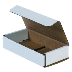 Partners Brand 10" Corrugated Mailers, 2"H x 6"W x 10"D, White, Pack Of 50
