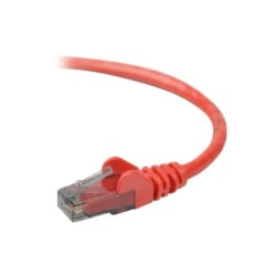 Belkin - Patch cable - RJ-45 (M) to RJ-45 (M) - 1 ft - UTP - CAT 6 - molded, snagless - red -  - A3L98001REDS