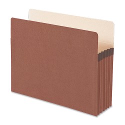 Smead® Redrope File Pockets, Letter Size, 5 1/4" Expansion, 30% Recycled, Redrope, Box Of 50