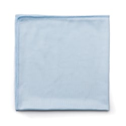 Hygen Microfiber Glass And Mirror Cloth, 16" x 16", Blue, Carton Of 12