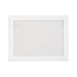 LUX 6 3/4 Full-Face Window Envelopes, Middle Window, Gummed Seal, Bright White, Pack Of 50