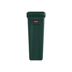 Rubbermaid® Commercial Slim Jim® Waste Receptacle, 23 Gallons, Green