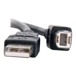 C2G 3.3ft USB A to USB B Cable - USB A to B Cable - USB 2.0 - Black - M/M - USB cable - USB (M) to USB Type B (M) - USB 2.0 - 3.3 ft - black