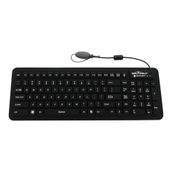 Seal Shield Seal Glow USB Keyboard, Black, S106G2