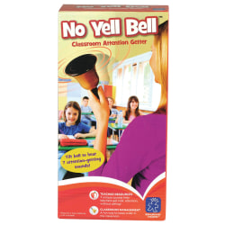 Educational Insights® No Yell Bell® Classroom Attention-Getter, 10" x 4", Gold/Black, Pre-K - Grade 5