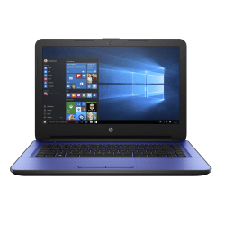 HP 14-am052nr Laptop, 14" Screen, Intel® Celeron®, 4GB Memory, 32GB Solid State Drive, Windows® 10 Home