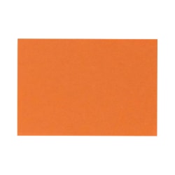 LUX Mini Flat Cards, #17, 2 9/16" x 3 9/16", Mandarin Orange, Pack Of 250
