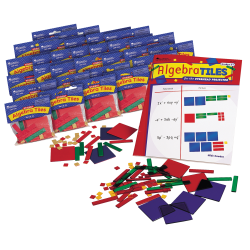 Learning Resources® Algebra Tiles™ Classroom Sets, Grades 6 - 12, Pack Of 30