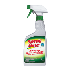 Spray Nine Heavy-Duty Cleaner/Degreaser w/Disinfectant - Spray - 22 fl oz (0.7 quart) - Bottle - 12 / Carton - Clear
