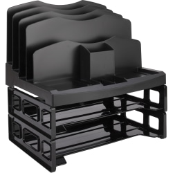 Eldon® Smart Sorter™ System With Trays, Black