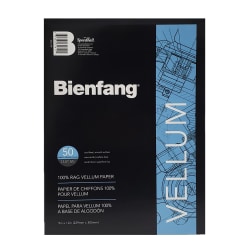 Bienfang® Vellum Drafting Pad, 9" x 11 3/4", 50 Pages, White