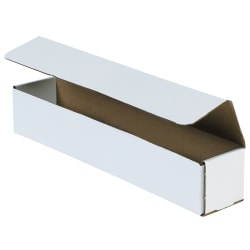 Partners Brand 18" Corrugated Mailers, 4"H x 4"W x 18"D, White, Pack Of 50