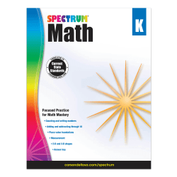 Carson-Dellosa Spectrum Math Workbook, Kindergarten
