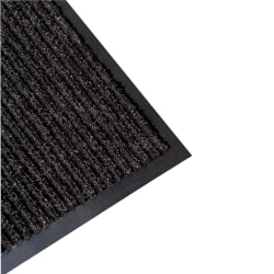 Realspace® Tough Rib Floor Mat, 2' x 3', Charcoal
