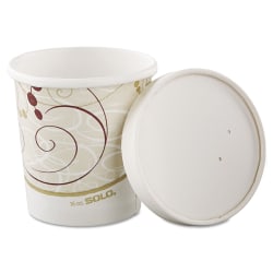 Dart Flexstyle® Double Poly Paper Containers, 16 Oz, Symphony™, 25 Containers Per Pack, Carton Of 10 Packs