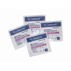 Medline Obstetrical Unscented Cleansing Towelettes, 5" x 7", Pack Of 1,000