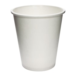 Solo Cup Polycoated Hot Paper Cups, 6 Oz, White, 50 Cups Per Sleeve, Case Of 20 Sleeves