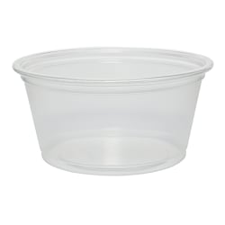 Dart Clear Portion Containers, 2 oz, 125 per bag, 20 bags per carton, Sold by the Carton