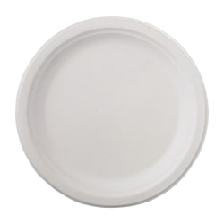 Chinet Classic Paper Plates, 9 3/4", White, 125 Plates Per Pack, Carton Of 4 Packs
