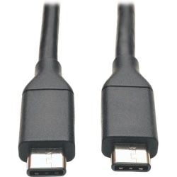 Tripp Lite 3ft USB 3.1 Gen 1.5 Gbps Cable USB Type C USB-C to USB-C M/M - USB for Chromebook, Smartphone, Tablet, Ultrabook - 640 MB/s - 3 ft - 1 x Type C Male USB - 1 x Type C Male USB - Nickel Plated, Gold-plated Contacts - Shielding - Black"
