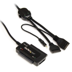 StarTech.com USB 2.0 to SATA/IDE Combo Adapter for 2.5/3.5" SSD/HDD - Quickly and easily connect SATA and/or IDE hard drives through USB 2.0 - usb to ide adapter - usb to sata converter - usb to sata adaptor - usb to sata dongle - usb to sata hdd