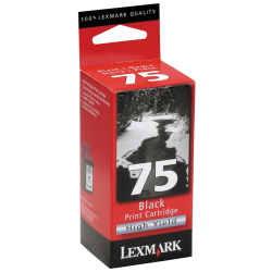 Lexmark Cartridge No. 75 - Black - original - ink cartridge - for Lexmark X125, X4250, X4270, X63, X83, X85, Z11, Z31, Z42, Z43, Z45, Z51, Z52, Z53, Z82