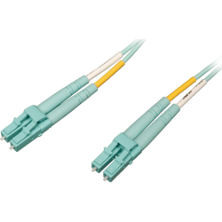 Tripp Lite 10Gb/100Gb Duplex Multimode LC/LC OM4 Aqua Fiber Patch Cable 25M, N82025MOM4