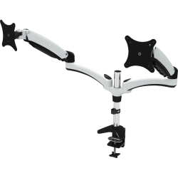 Amer Mounts Dual Monitor Mount with Articulating Arms - HYDRA 2 arm articulating monitor mount with desk clamp